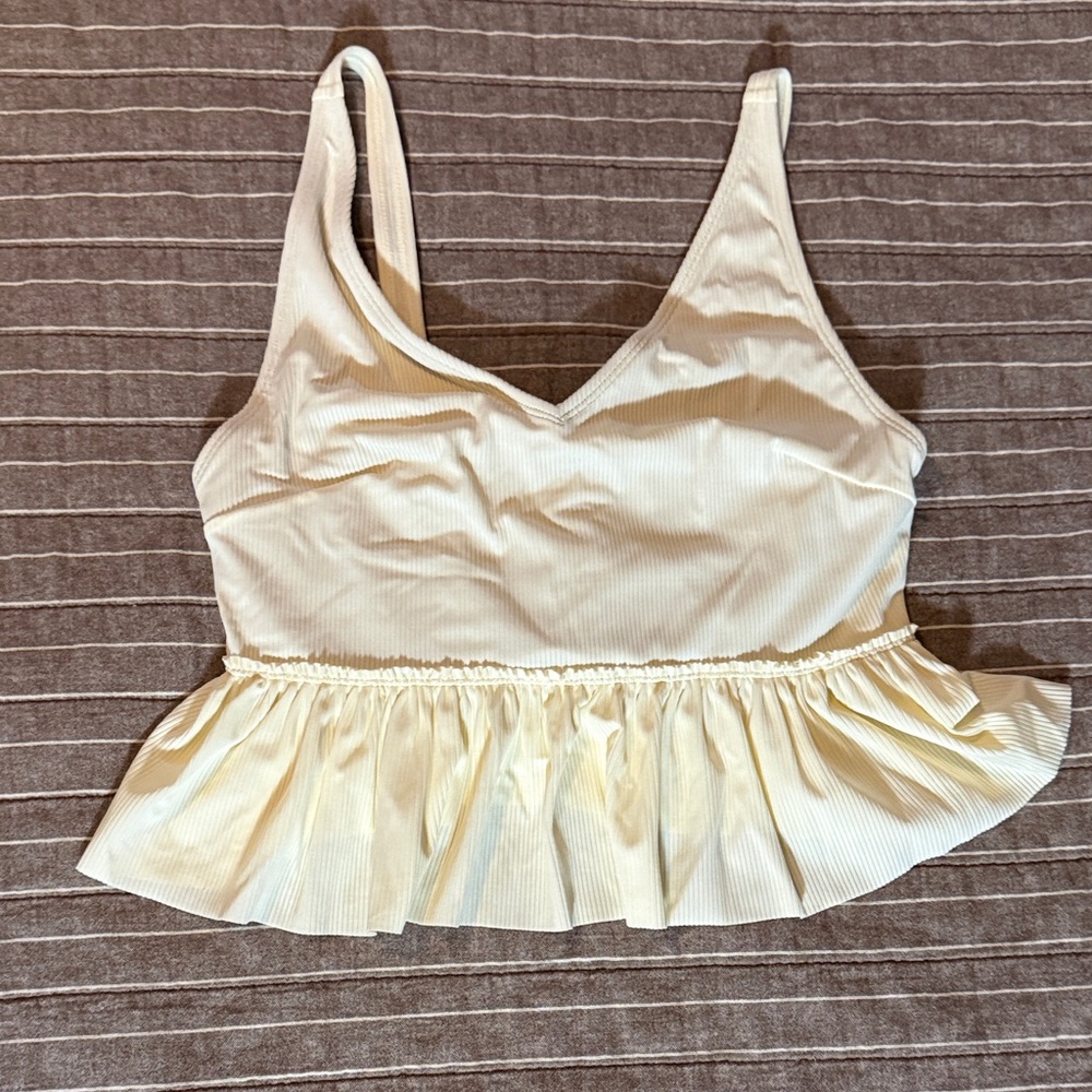 Kortni Jeane Cream Bikini Top